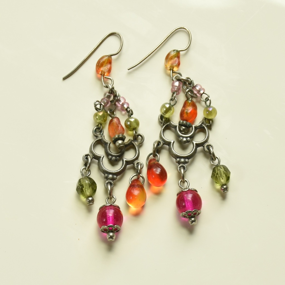 Beaded Chandelier Earrings